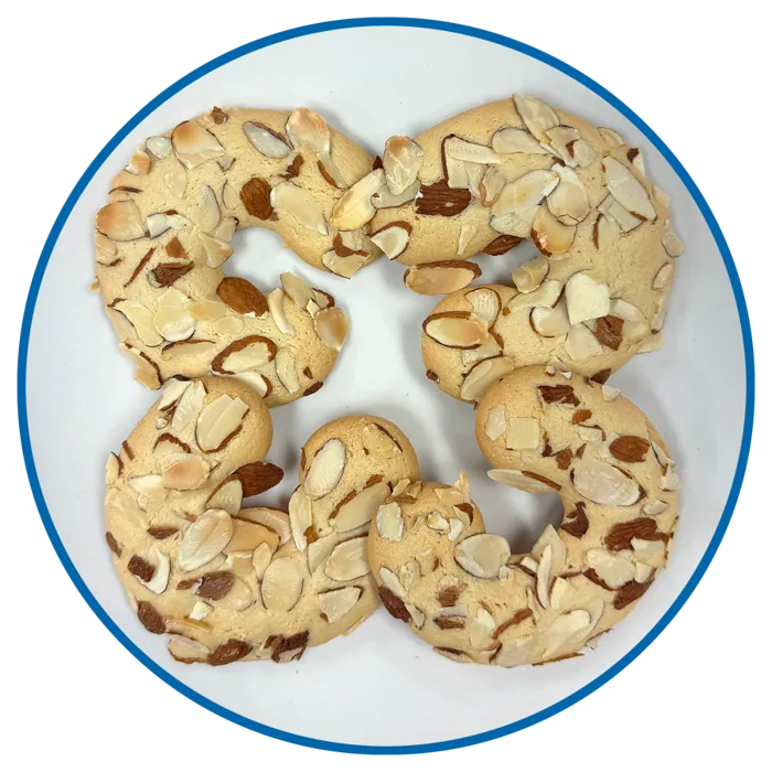 Almond crescent cookies