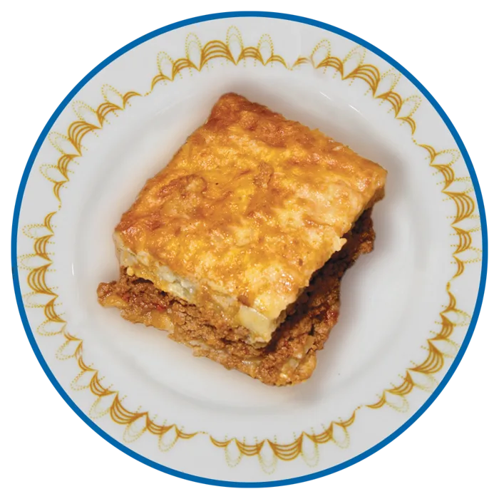 A square of moussaka
